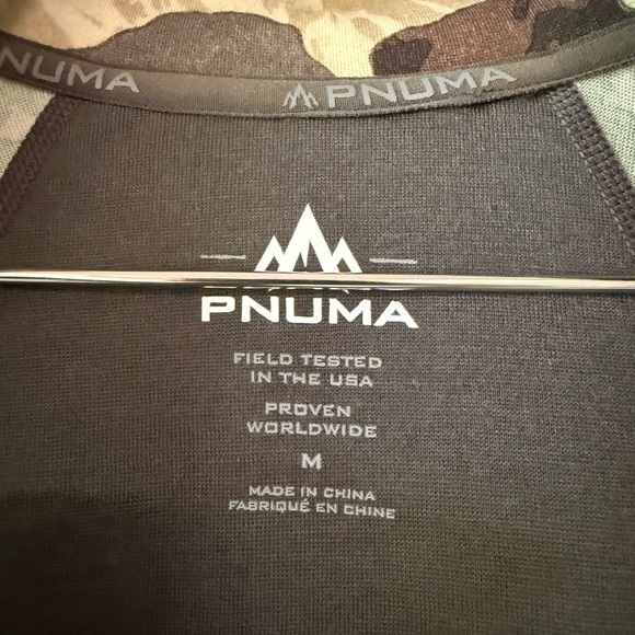 Pnuma Outdoor Men’s Merino Wool 1/4 Zip Veil Camo Base Layer Hunting Pullover - Picture 3 of 8